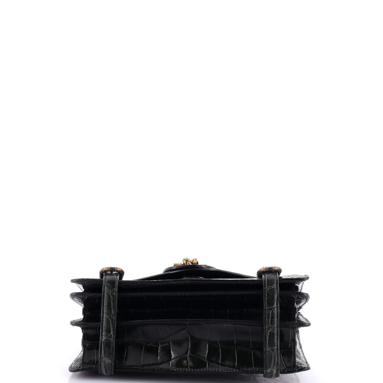 City Knot Flap Bag Crocodile - Deep Luxury