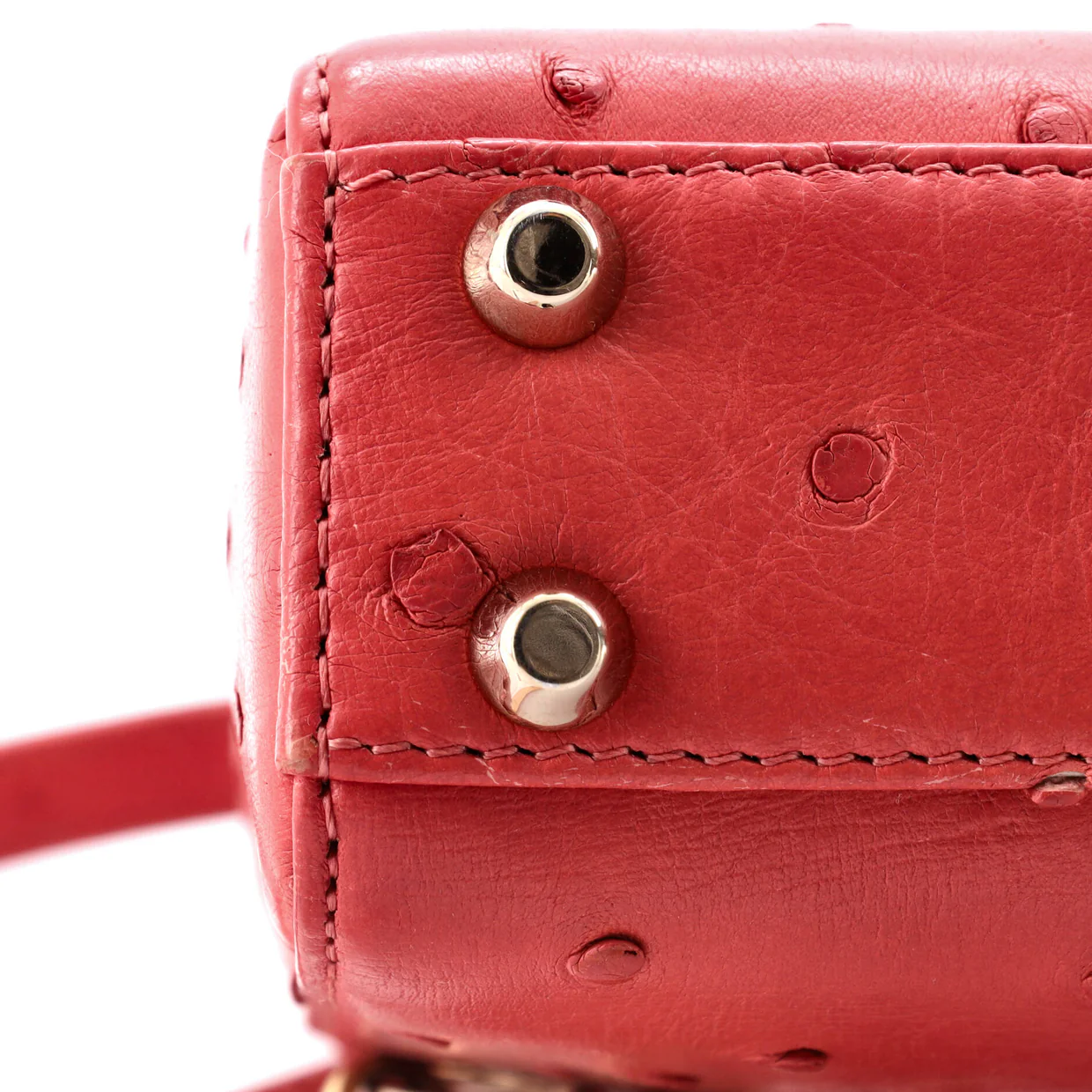 Lady Dior Bag Ostrich Micro - Deep Luxury