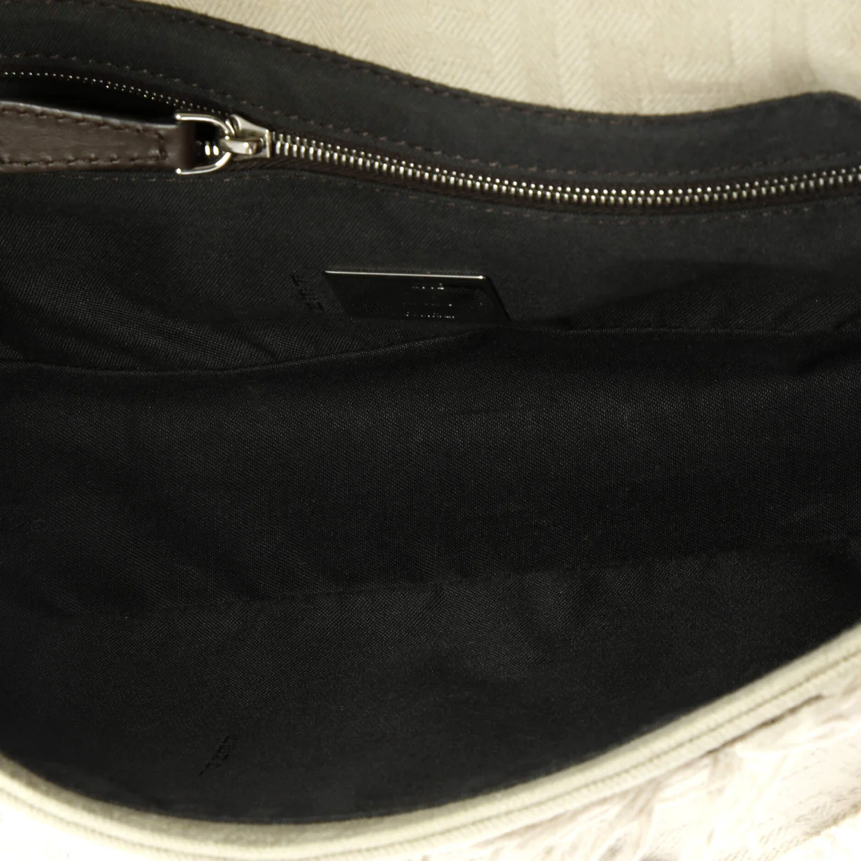 Baguette NM Bag Zucca Fringe Canvas Medium - Deep Luxury
