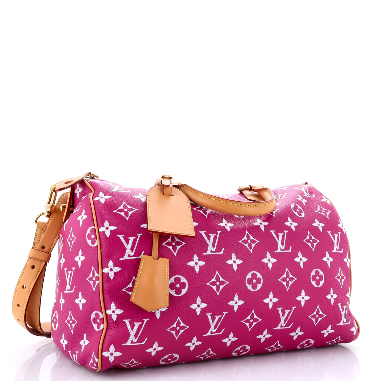 Speedy P9 Bandouliere Bag Monogram Leather 40 - Deep Luxury
