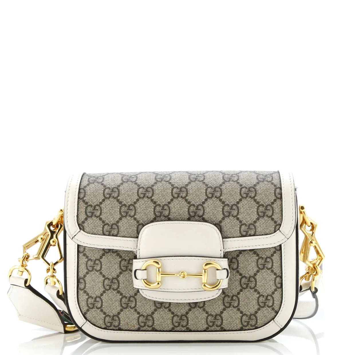 Horsebit 1955 Shoulder Bag GG Coated Canvas with Leather Mini - Deep Luxury