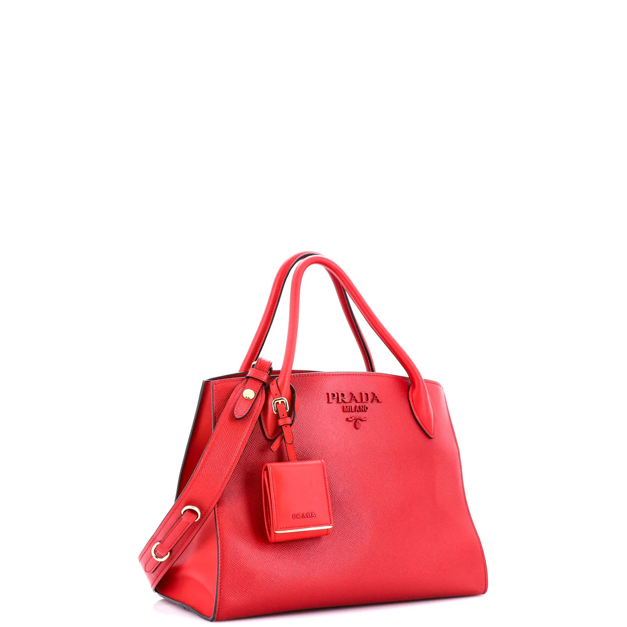 Monochrome Tote Saffiano with City Calf Medium - Deep Luxury