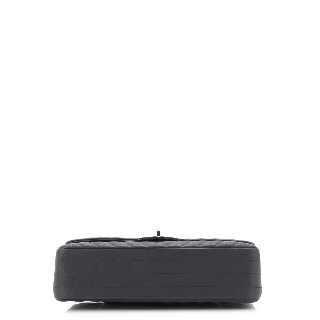 Classic Double Flap Bag Chevron Caviar Medium - Deep Luxury