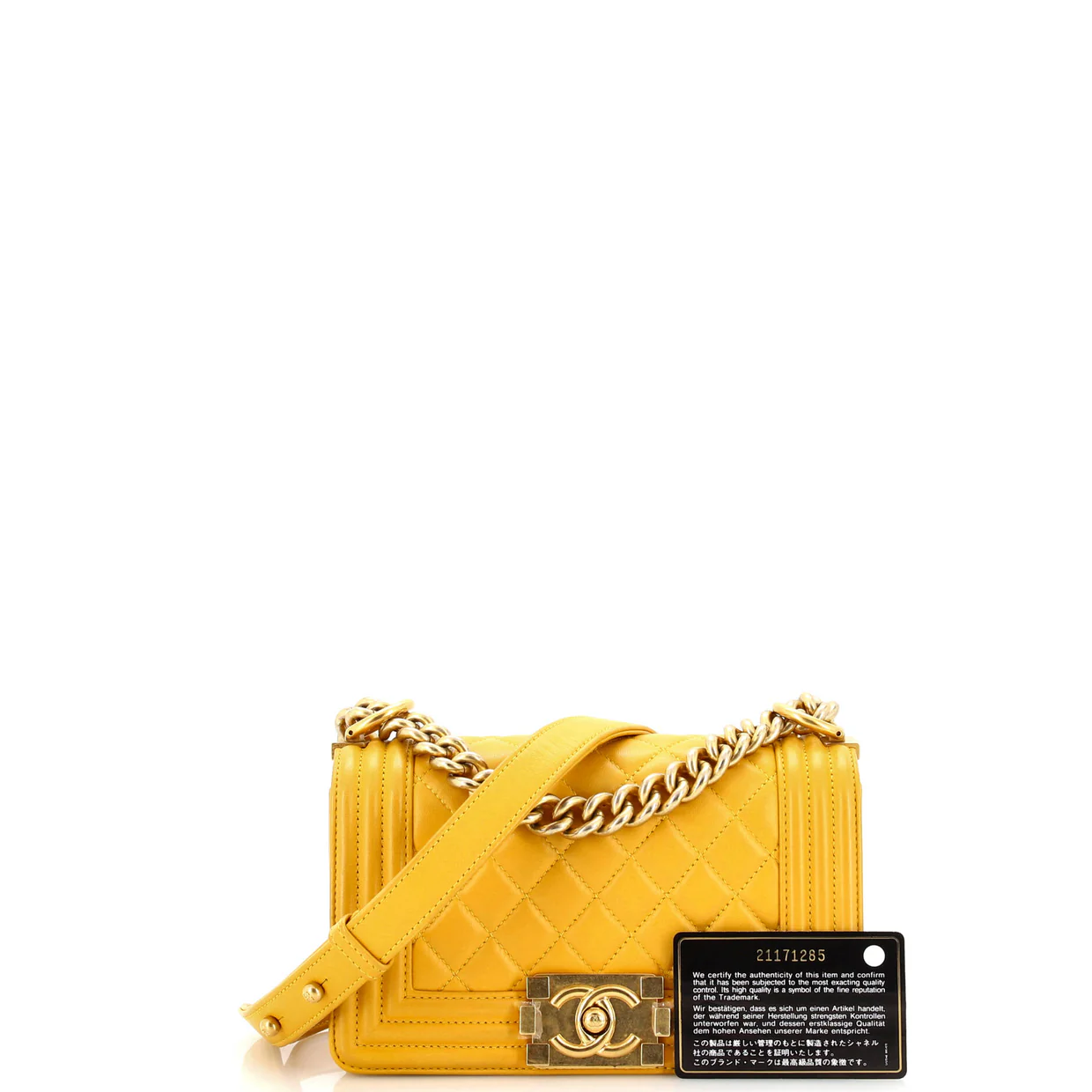 Boy Flap Bag Quilted Lambskin Small - Deep Luxury