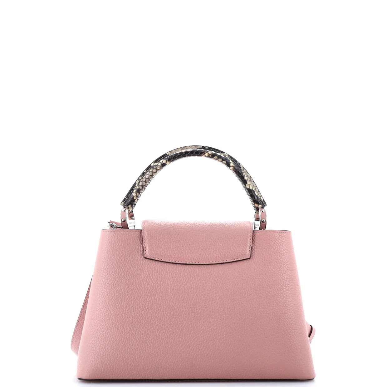 Capucines Bag Leather with Python PM - Deep Luxury