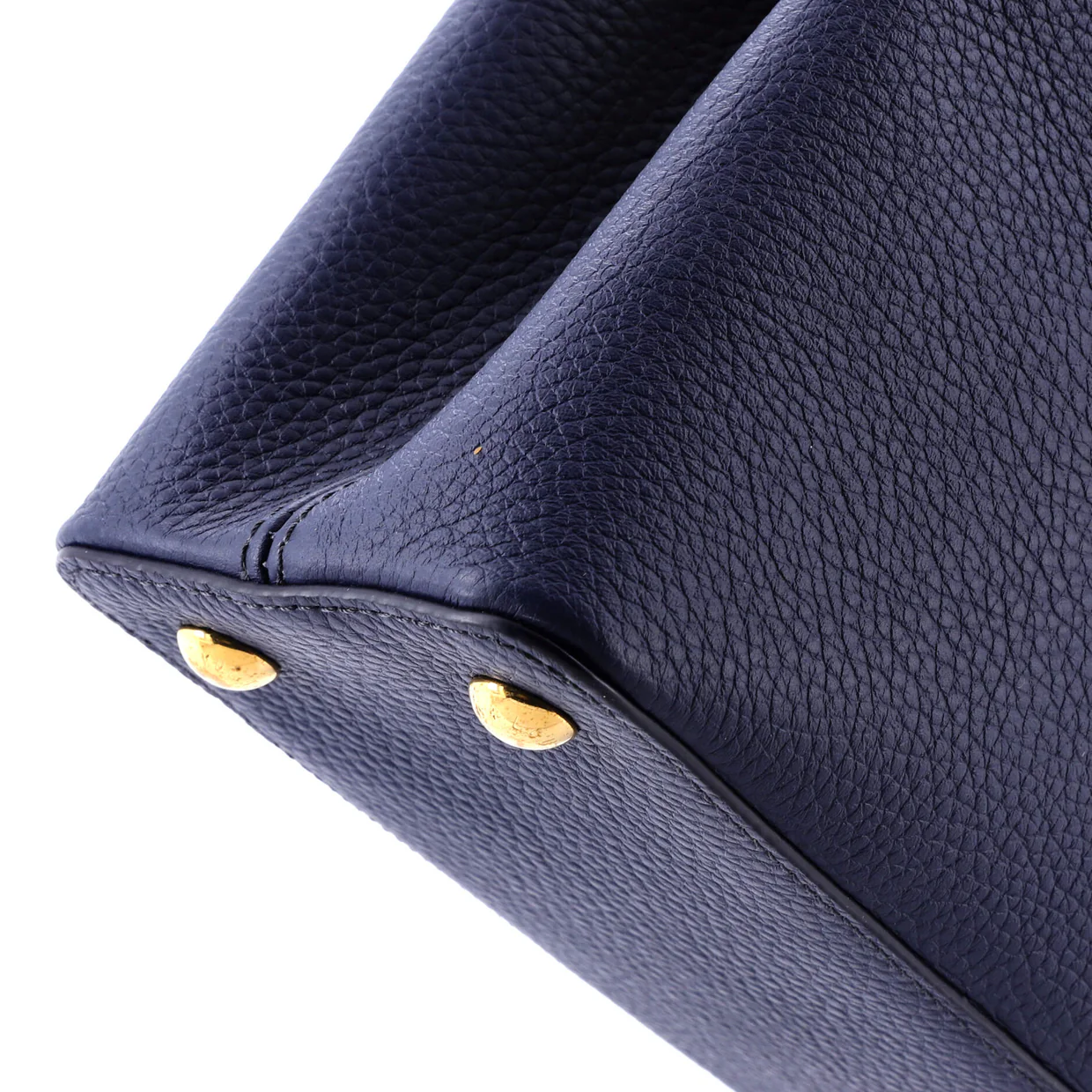 Capucines Bag Leather with Python PM - Deep Luxury