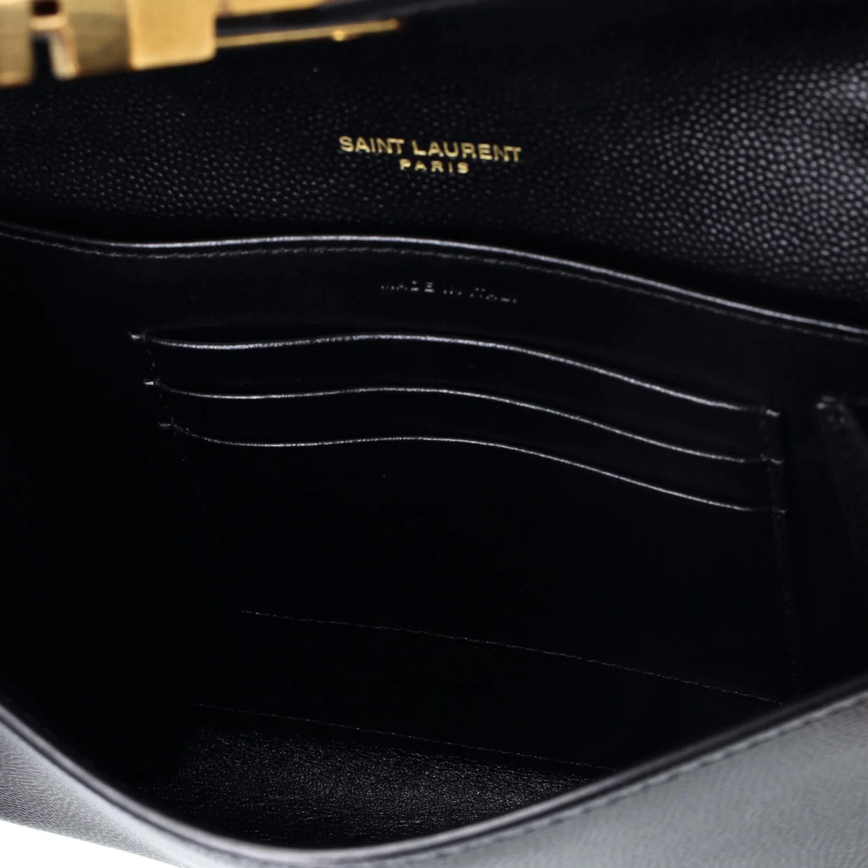 Cassandra Chain Shoulder Bag Leather Small - Deep Luxury