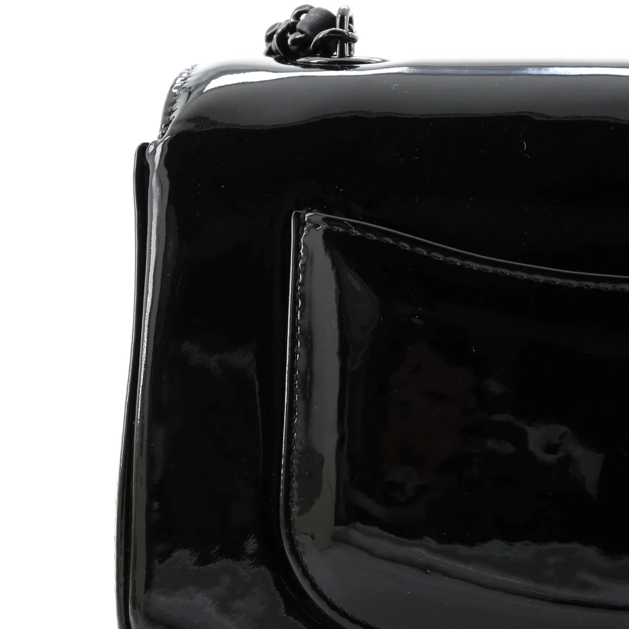 Camellia Flap Bag Patent Mini - Deep Luxury