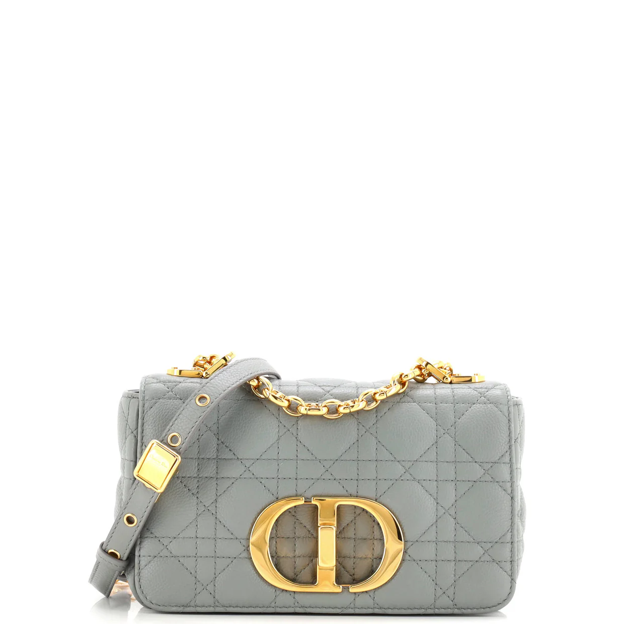 Caro Bag Cannage Quilt Calfskin Small - Deep Luxury