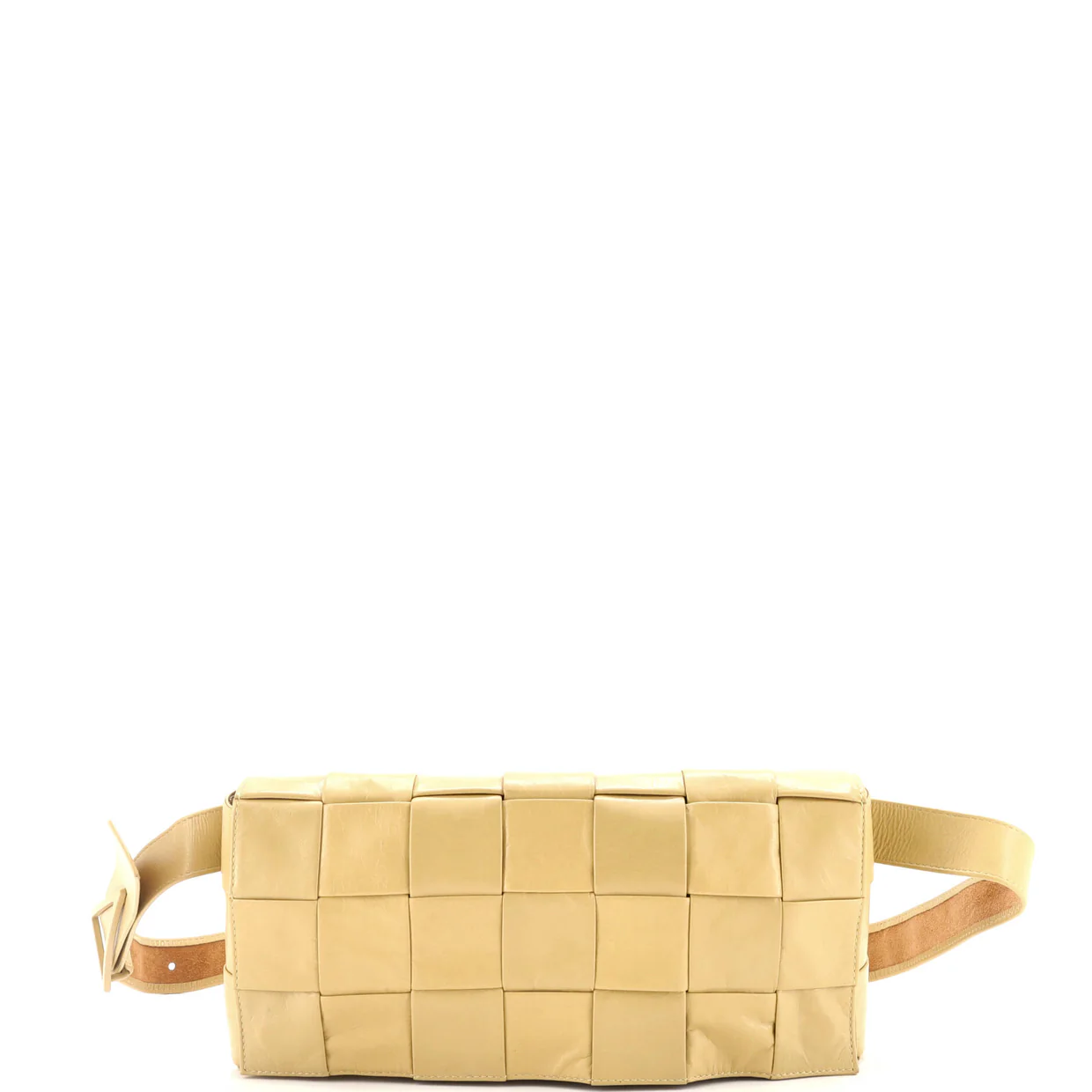 Cassette Stretch Belt Bag Maxi Intrecciato Leather - Deep Luxury