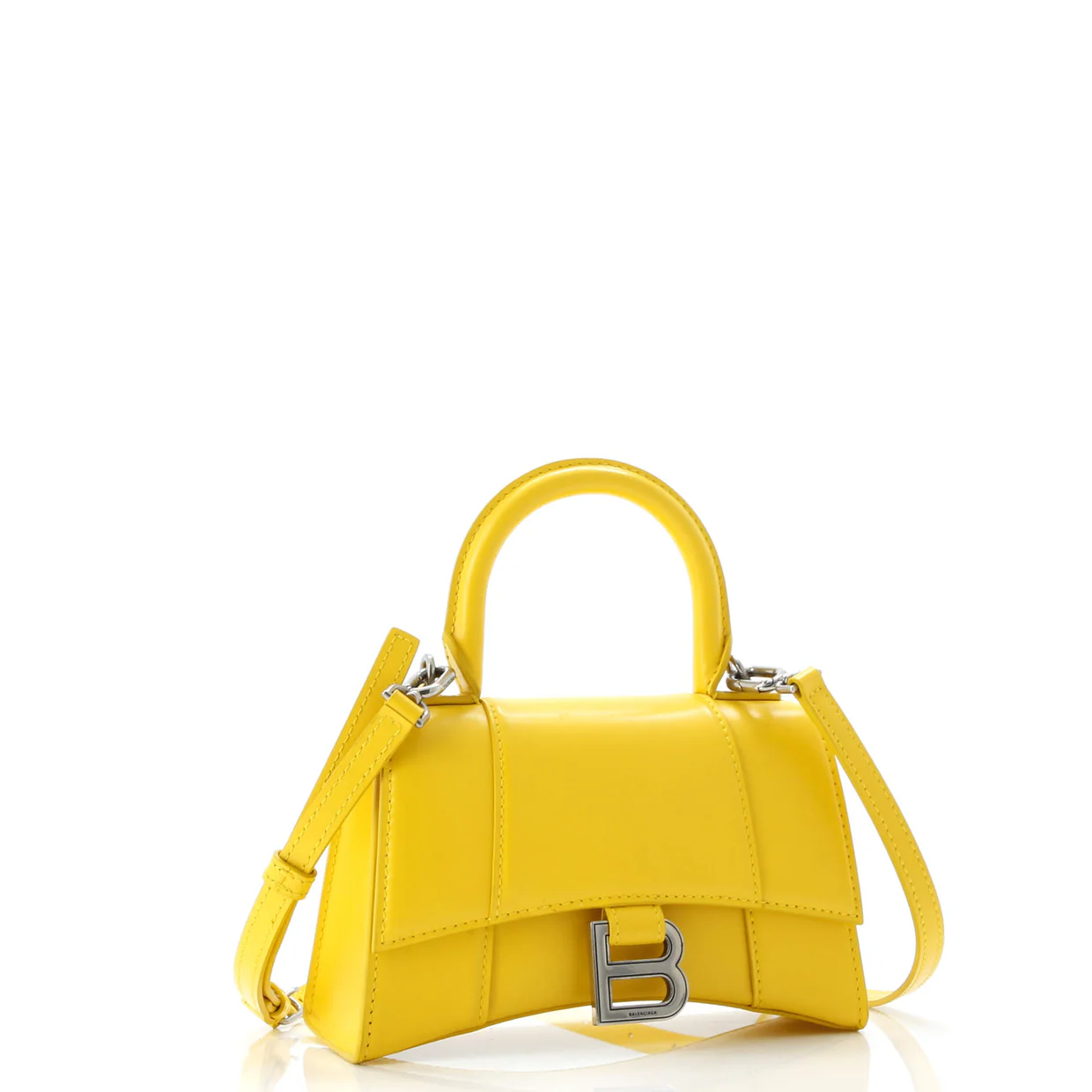 Hourglass Top Handle Bag Leather XS - Deep Luxury