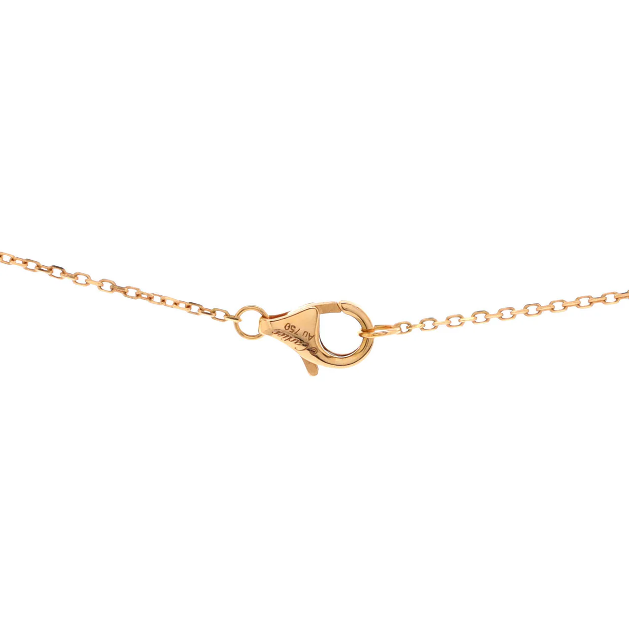 Amulette de Cartier Pendant Necklace 18K Rose Gold with Onyx and Diamond XS - Deep Luxury
