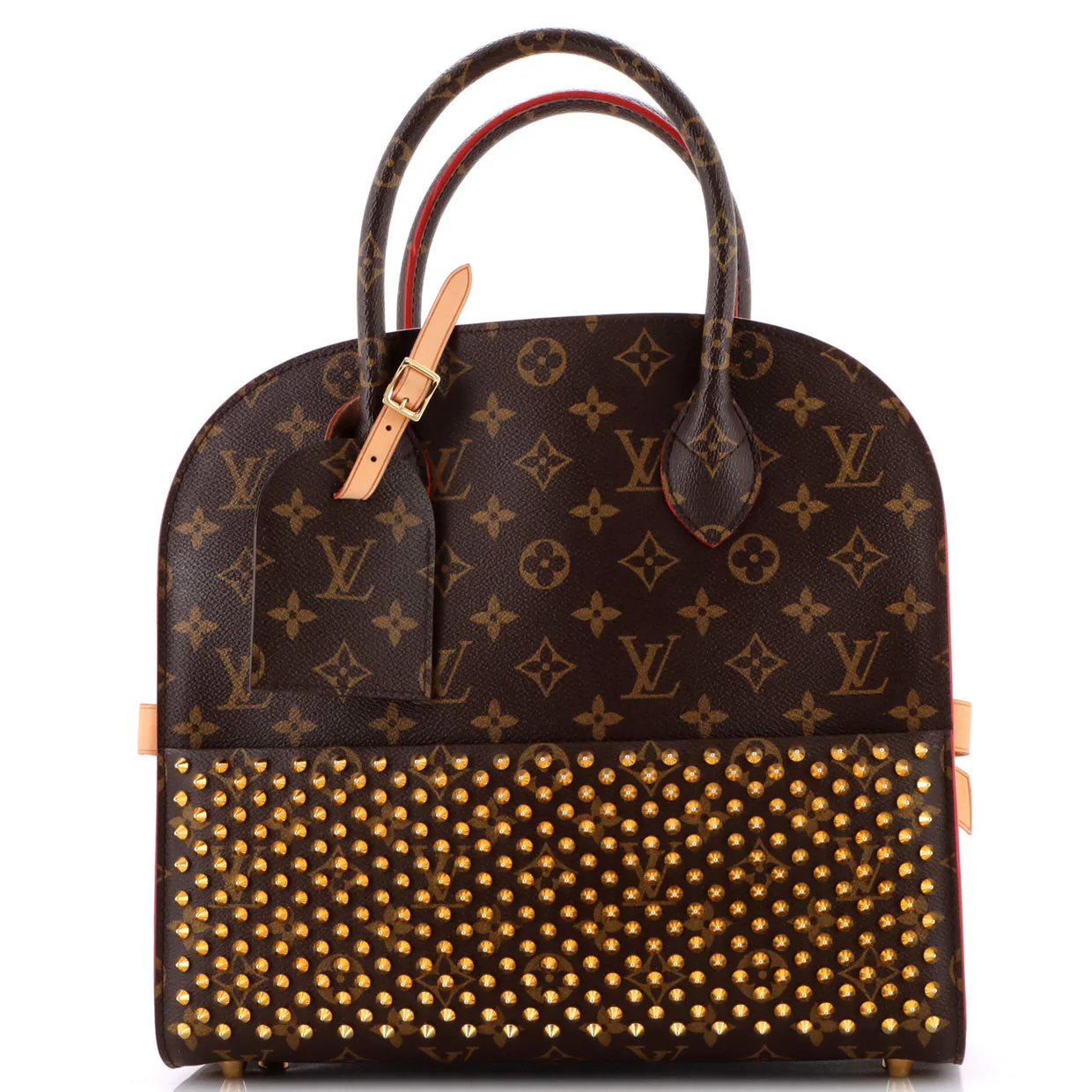 x Christian Louboutin Shopping Bag Calf Hair and Monogram Canvas - Deep Luxury
