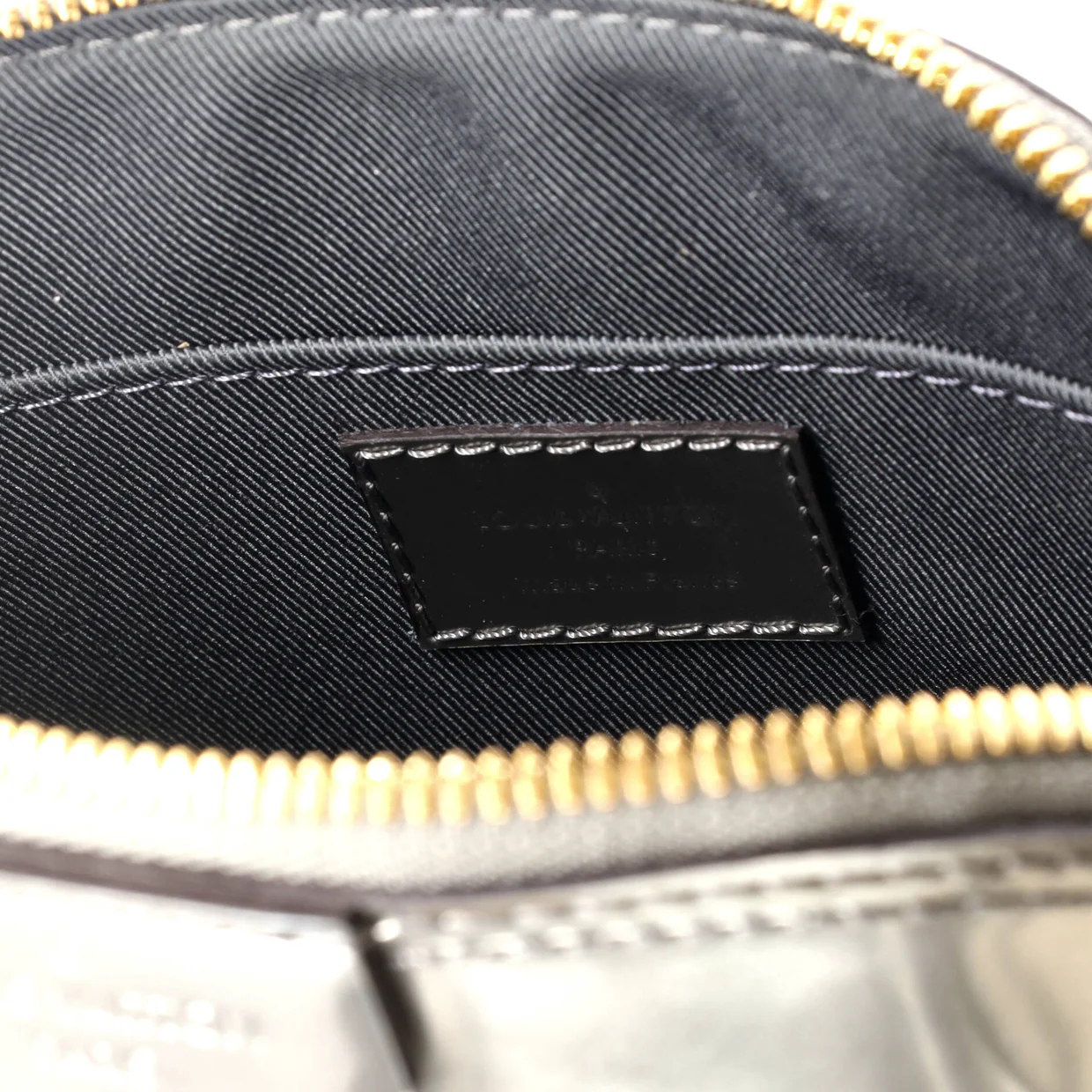 Alma Chain Handbag Vernis with Monogram Canvas Mini - Deep Luxury