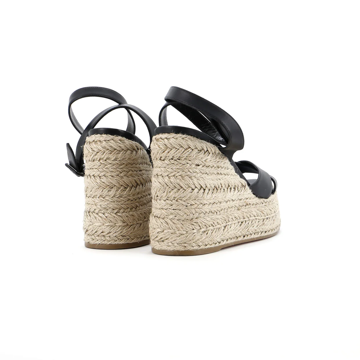 Women's Mariza Zeppa Espadrille Wedge Sandals Leather 130 - Deep Luxury