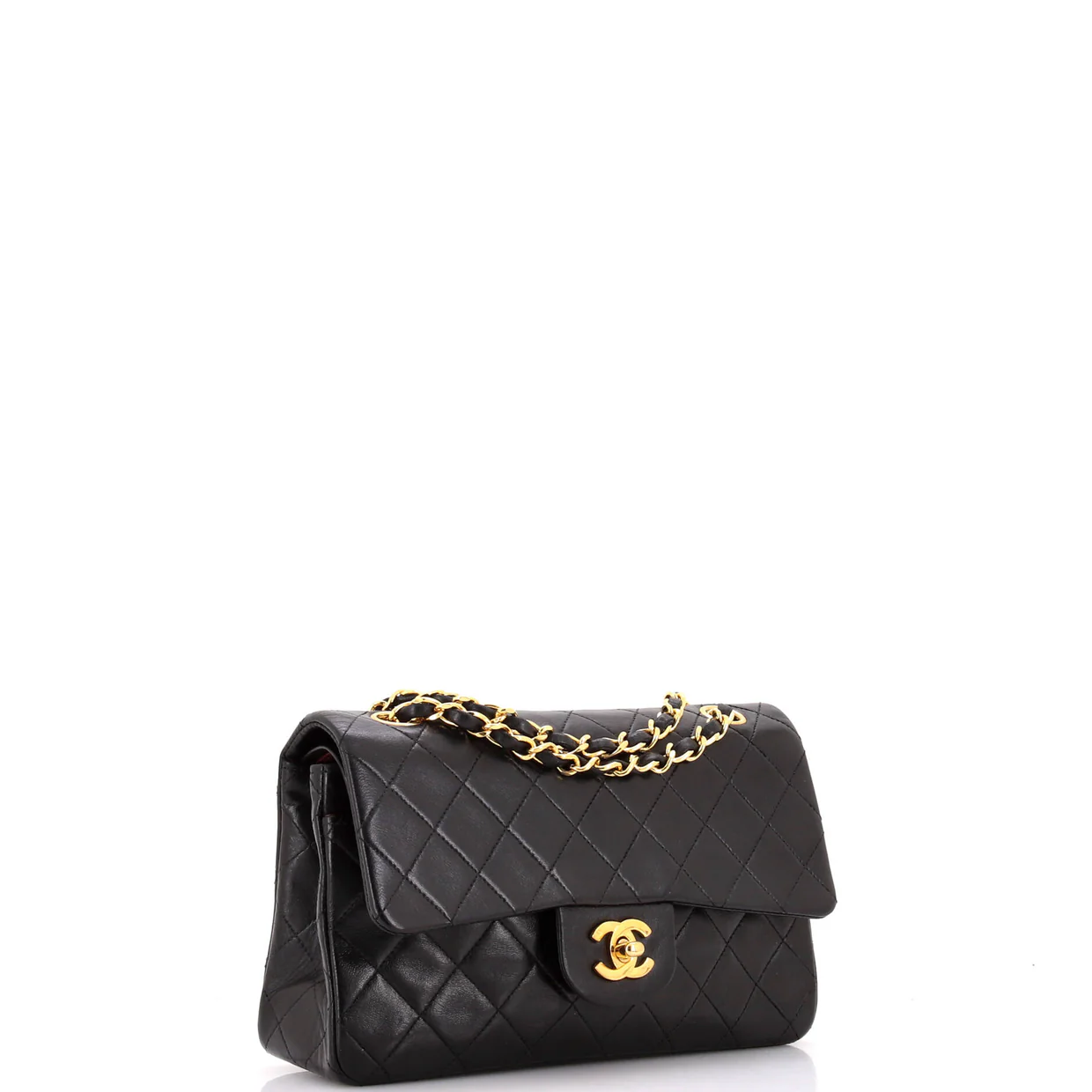 Vintage Classic Double Flap Bag Quilted Lambskin Small - Deep Luxury