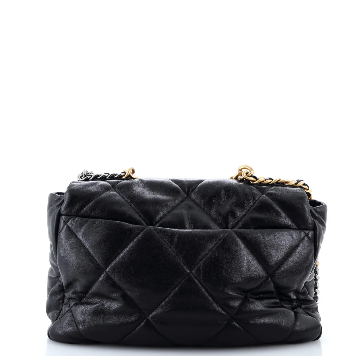 19 Flap Bag Quilted Leather Maxi - Deep Luxury