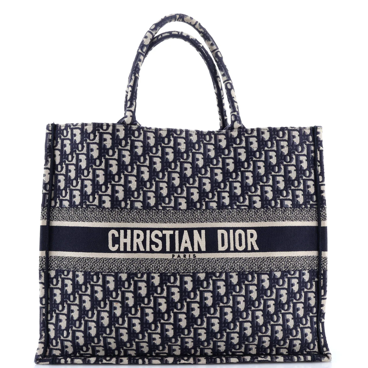 Book Tote Oblique Canvas Large - Deep Luxury