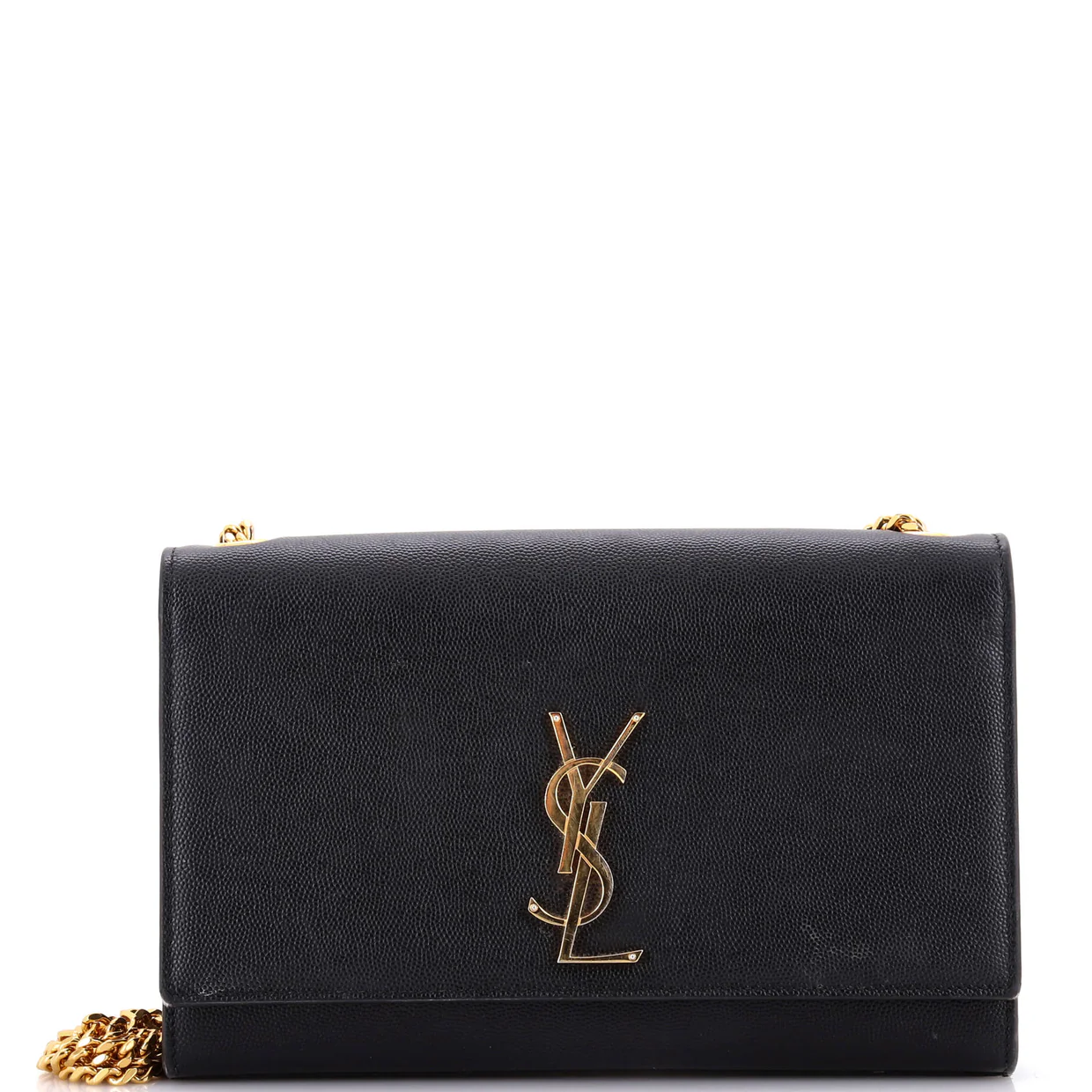Classic Monogram Crossbody Bag Grainy Leather Medium - Deep Luxury