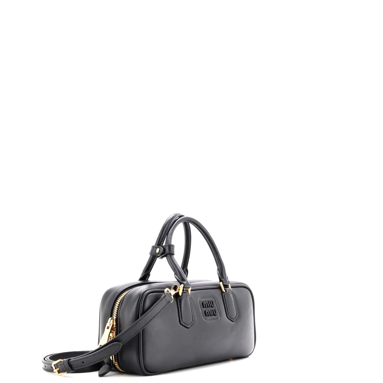 Arcadie Top Handle Bag Leather Large - Deep Luxury