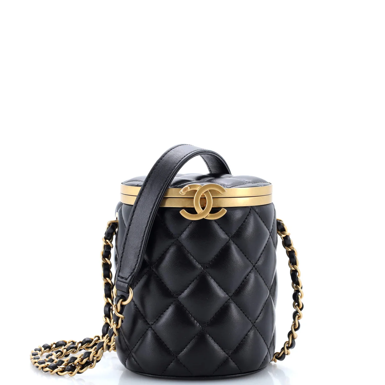 Crown Box Vanity Bag Quilted Lambskin Mini - Deep Luxury