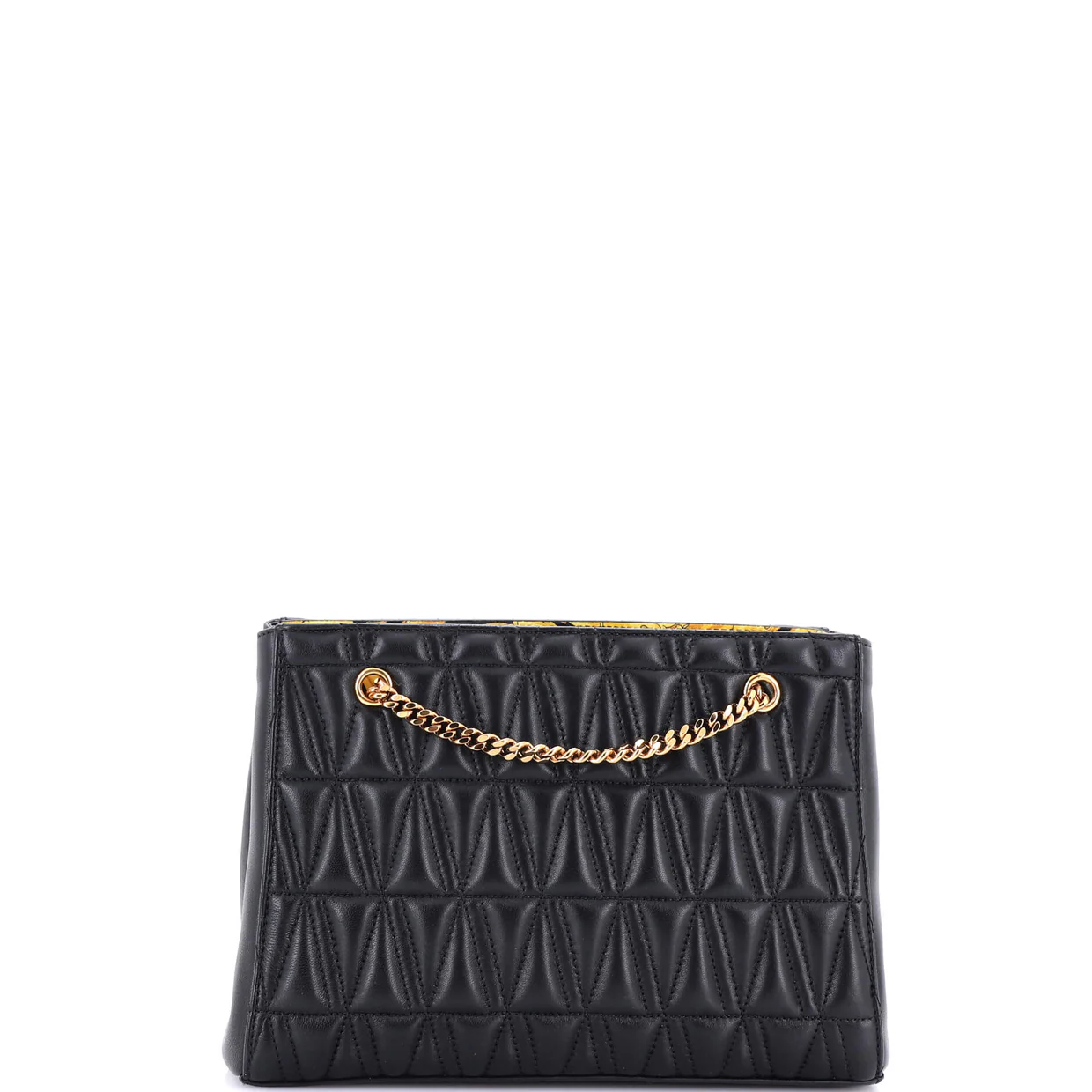 Virtus Chain Tote Quilted Leather Small - Deep Luxury