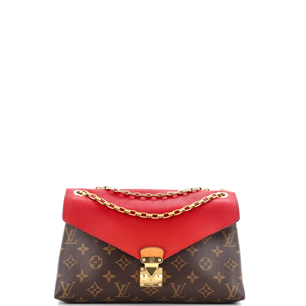 Pallas Chain Shoulder Bag Monogram Canvas and Calfskin - Deep Luxury