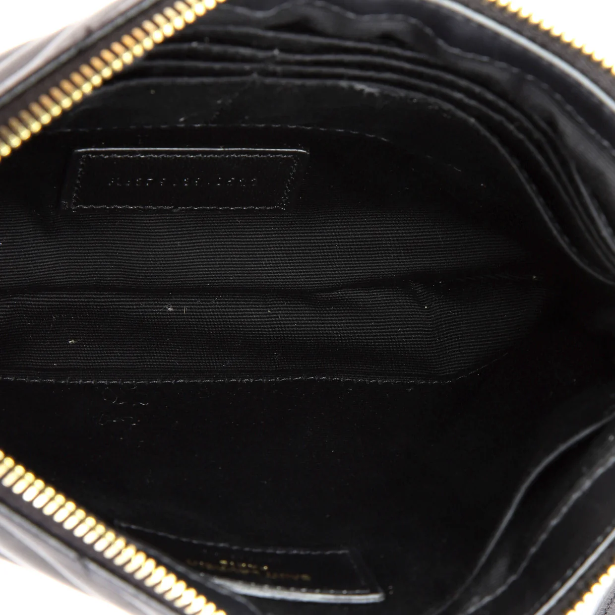 Classic Monogram Wristlet Pouch Matelasse Chevron Leather Small - Deep Luxury