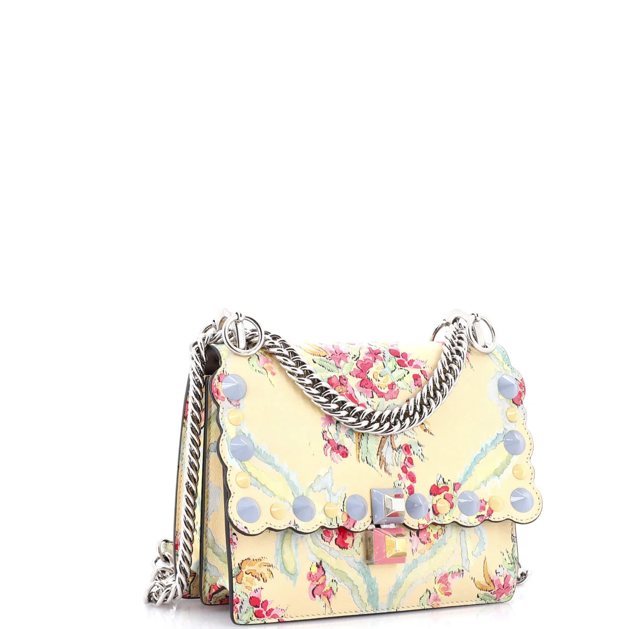 Kan I Bag Embellished Printed Leather Small - Deep Luxury