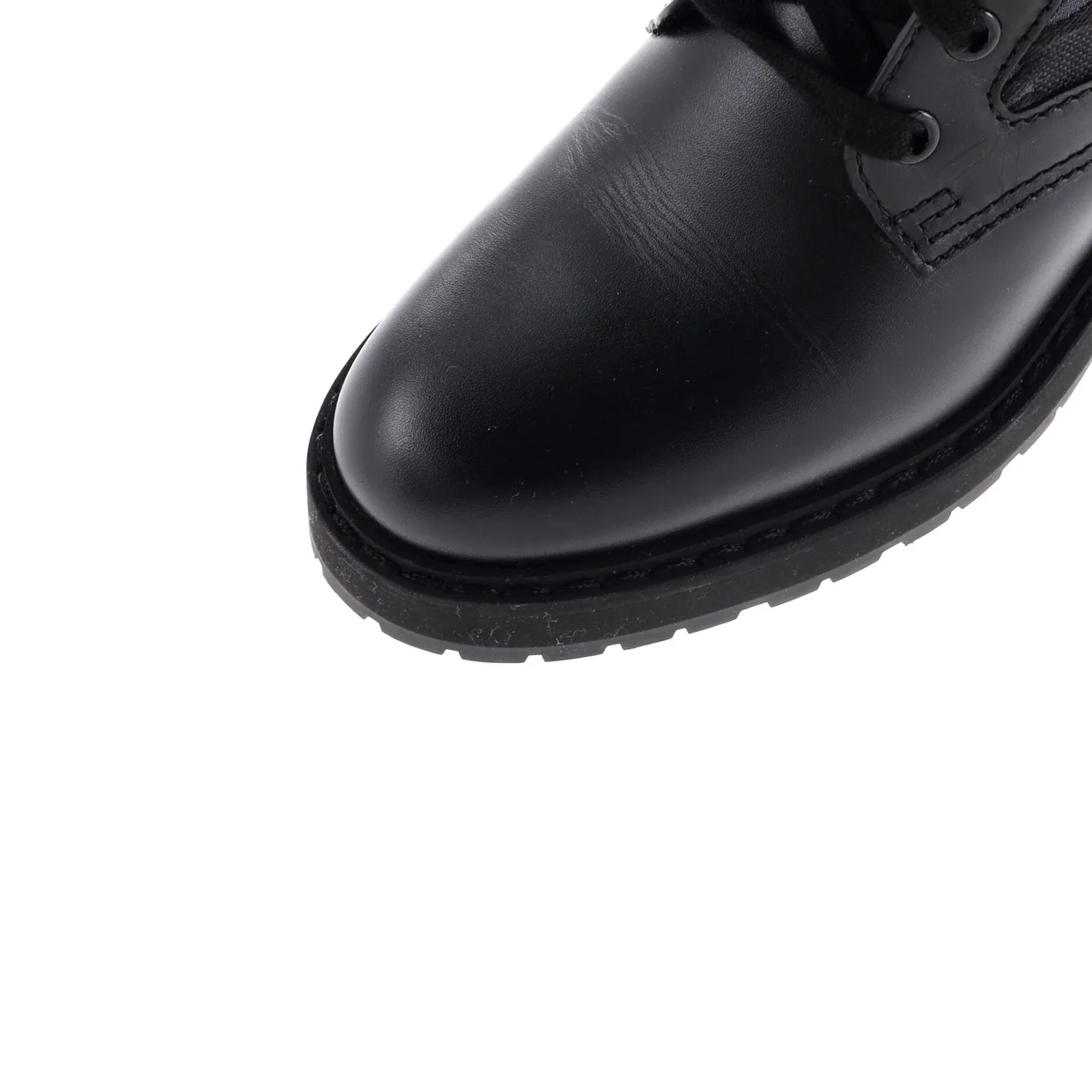 Women's Combat Boots FF Karligraphy Canvas with Leather - Deep Luxury