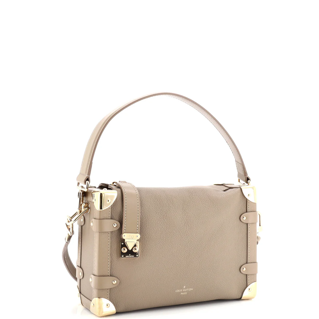 Side Trunk Handbag Taurillon Leather MM - Deep Luxury