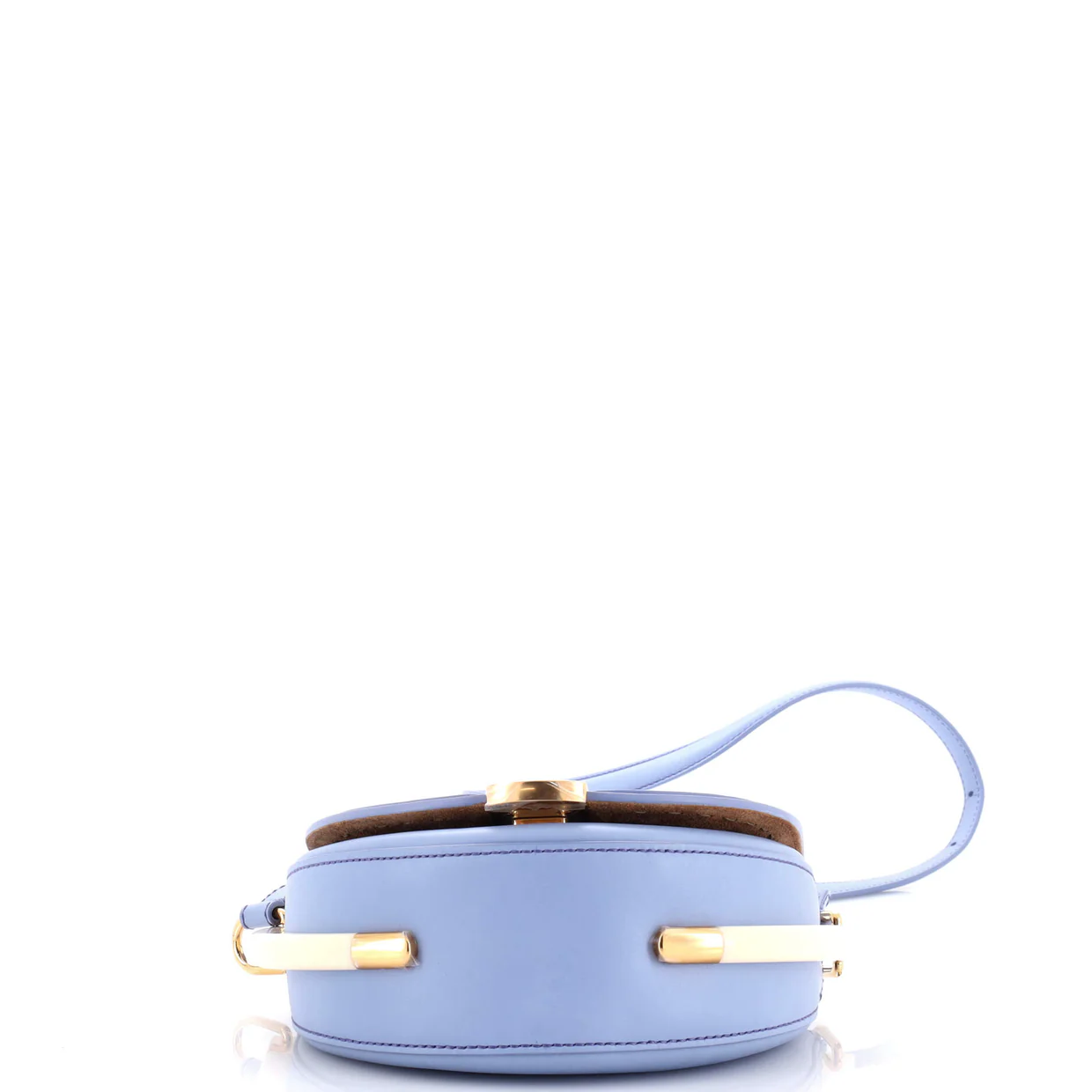 Moonlight Flap Bag Leather with Plexiglass Detail - Deep Luxury