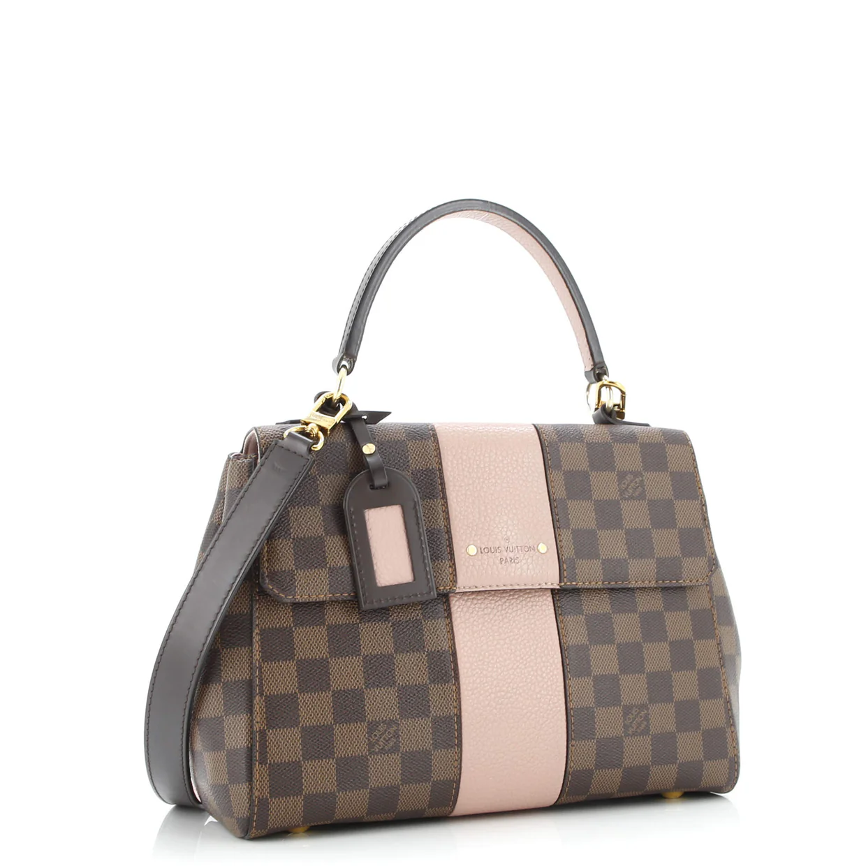 Bond Street Handbag Damier with Leather MM - Deep Luxury