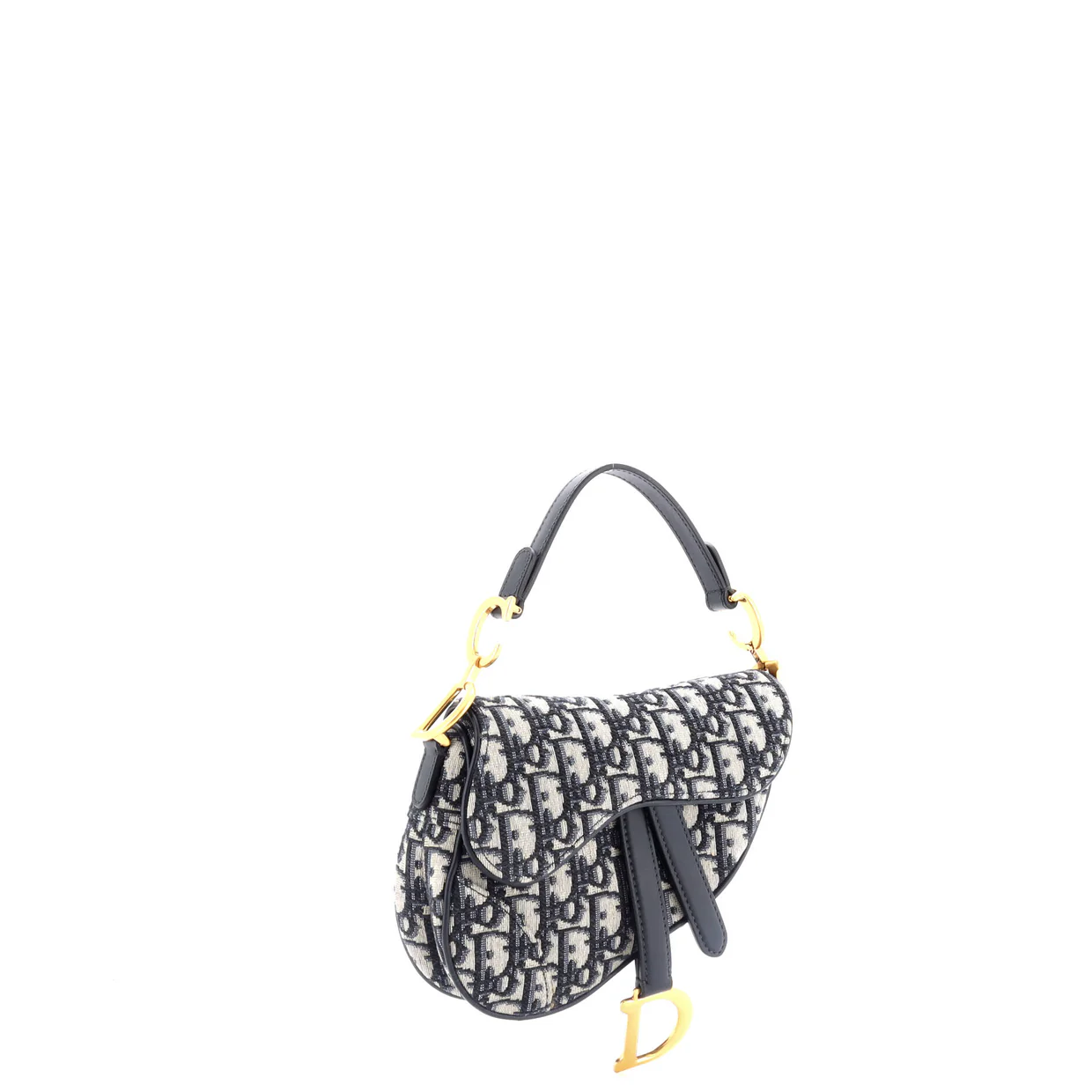 Saddle Handbag Oblique Canvas Mini - Deep Luxury