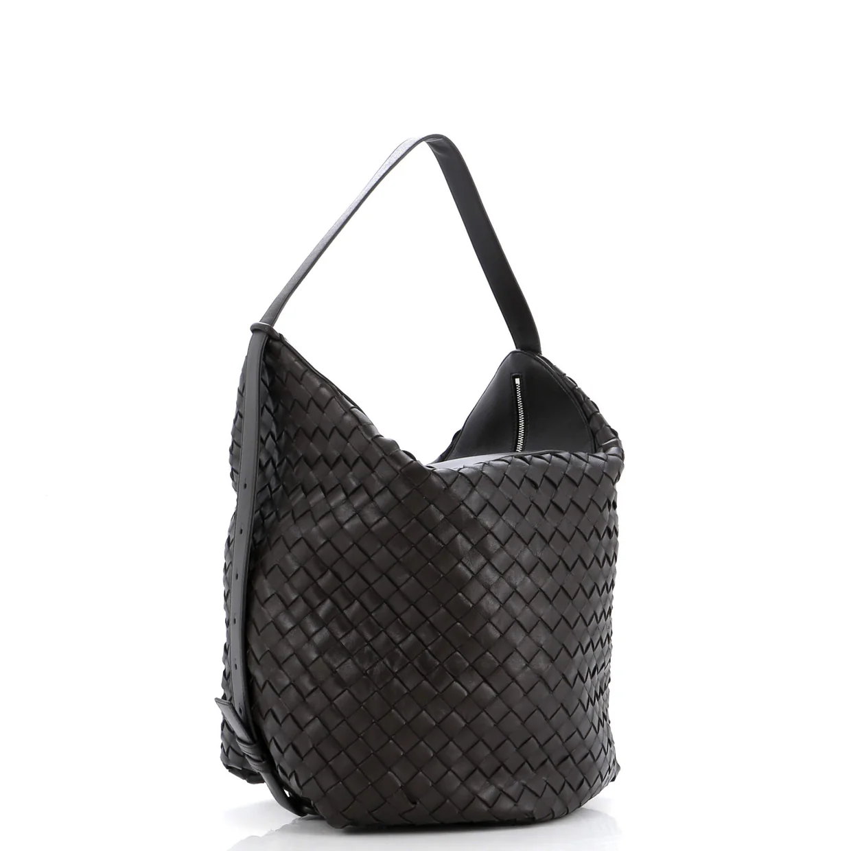 Hop Bag Intrecciato Leather Large - Deep Luxury