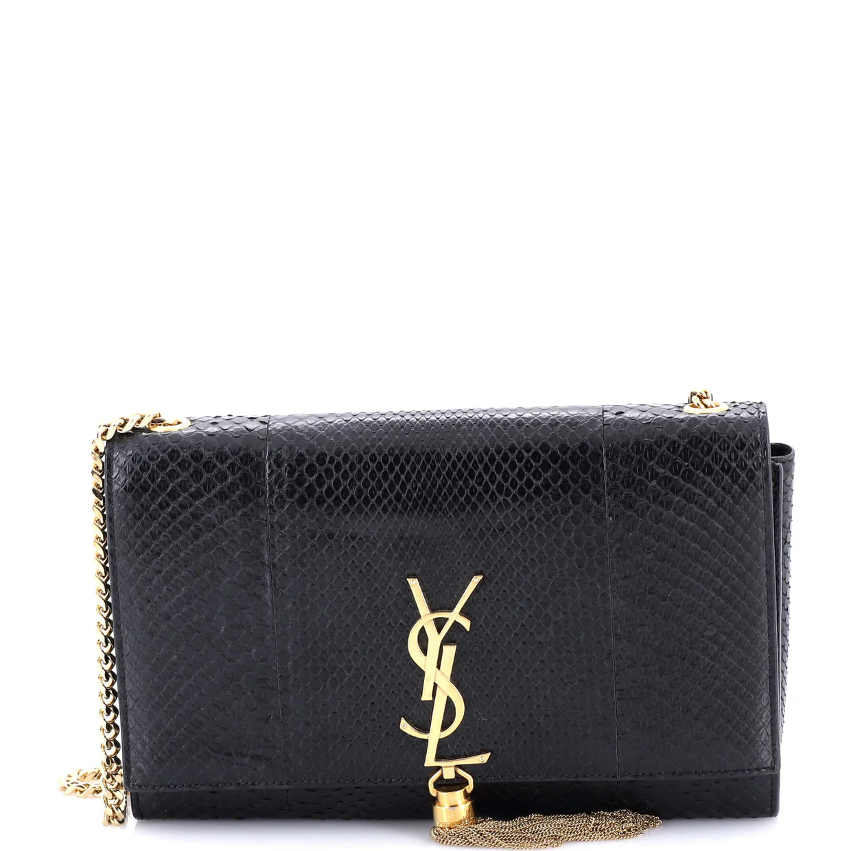 Classic Monogram Tassel Crossbody Bag Python Medium - Deep Luxury