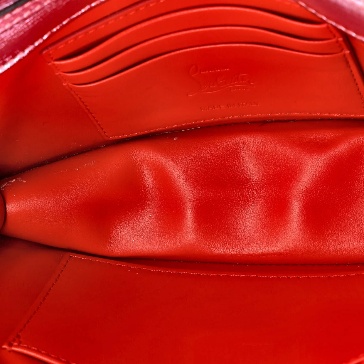Loubi54 Chain Clutch Metallic Leather - Deep Luxury