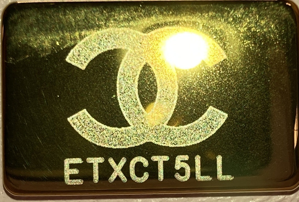 CC Top Handle Vanity Case with Chain Quilted Caviar Small - Deep Luxury