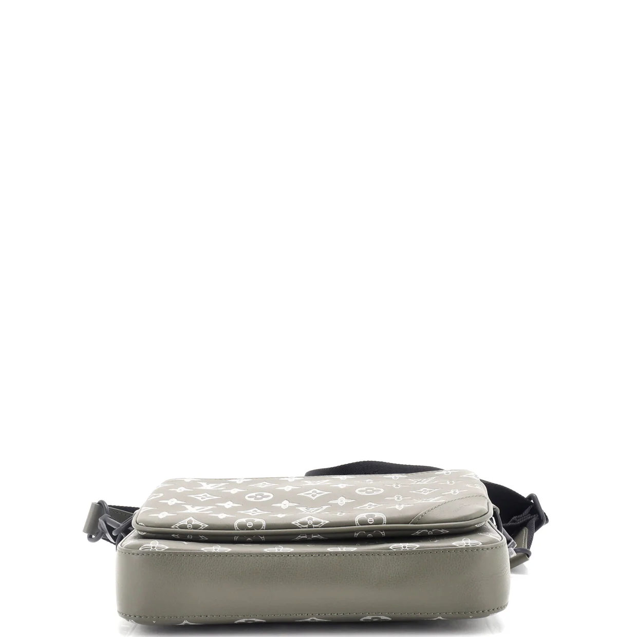 Trio Messenger Bag Monogram Shadow Leather - Deep Luxury