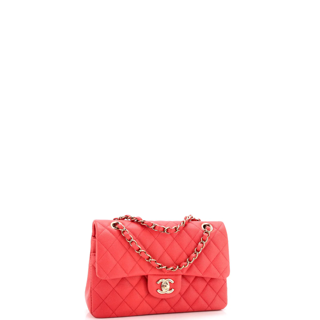 Classic Double Flap Bag Quilted Caviar Small - Deep Luxury