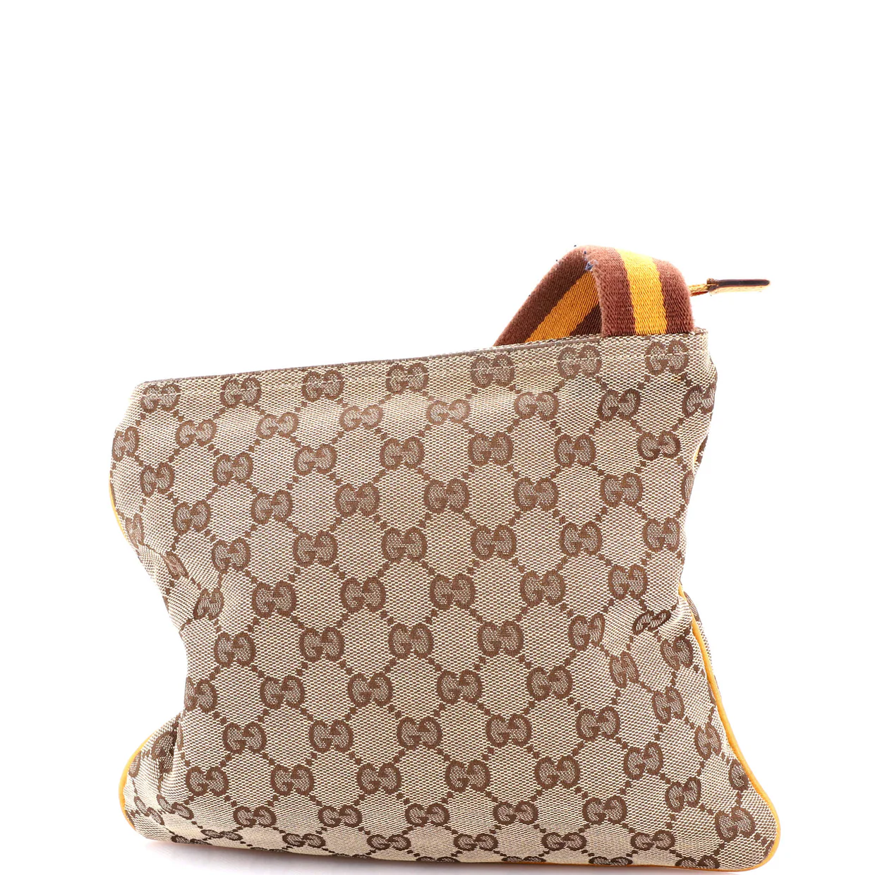 Web Strap Zip Messenger Bag GG Canvas Small - Deep Luxury