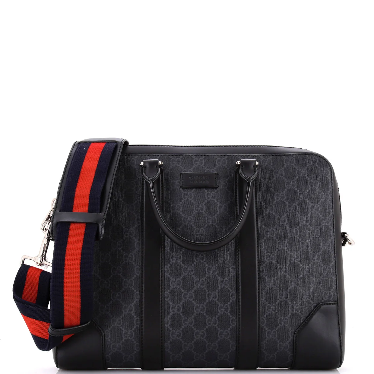 Convertible Zip Around Briefcase GG Coated Canvas Medium - Deep Luxury