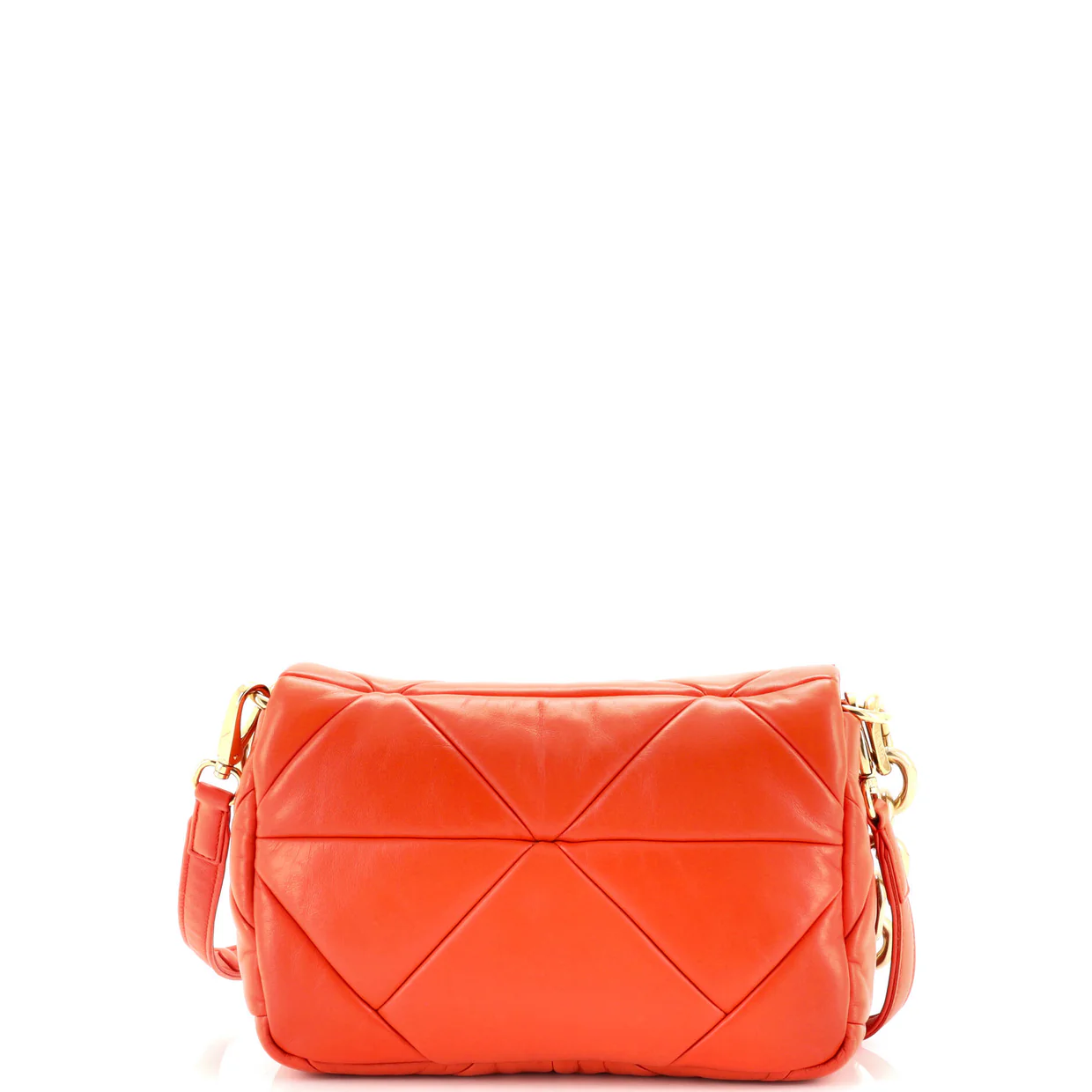 System Flap Shoulder Bag Quilted Nappa Leather Medium - Deep Luxury