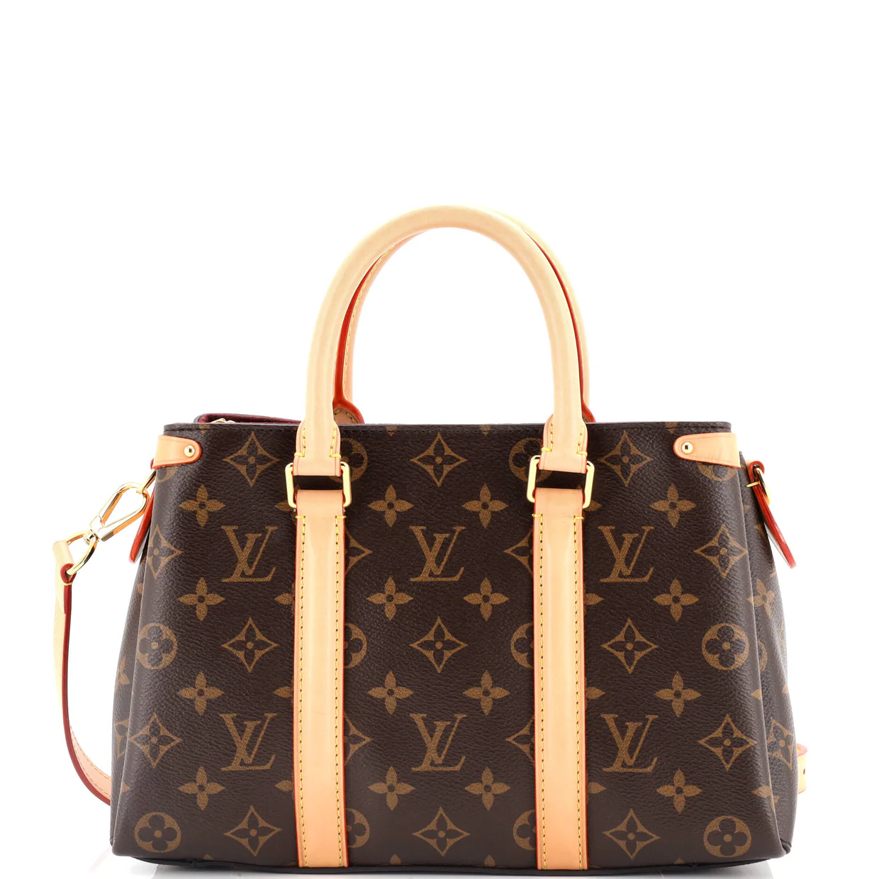 Soufflot Tote Monogram Canvas with Leather BB - Deep Luxury