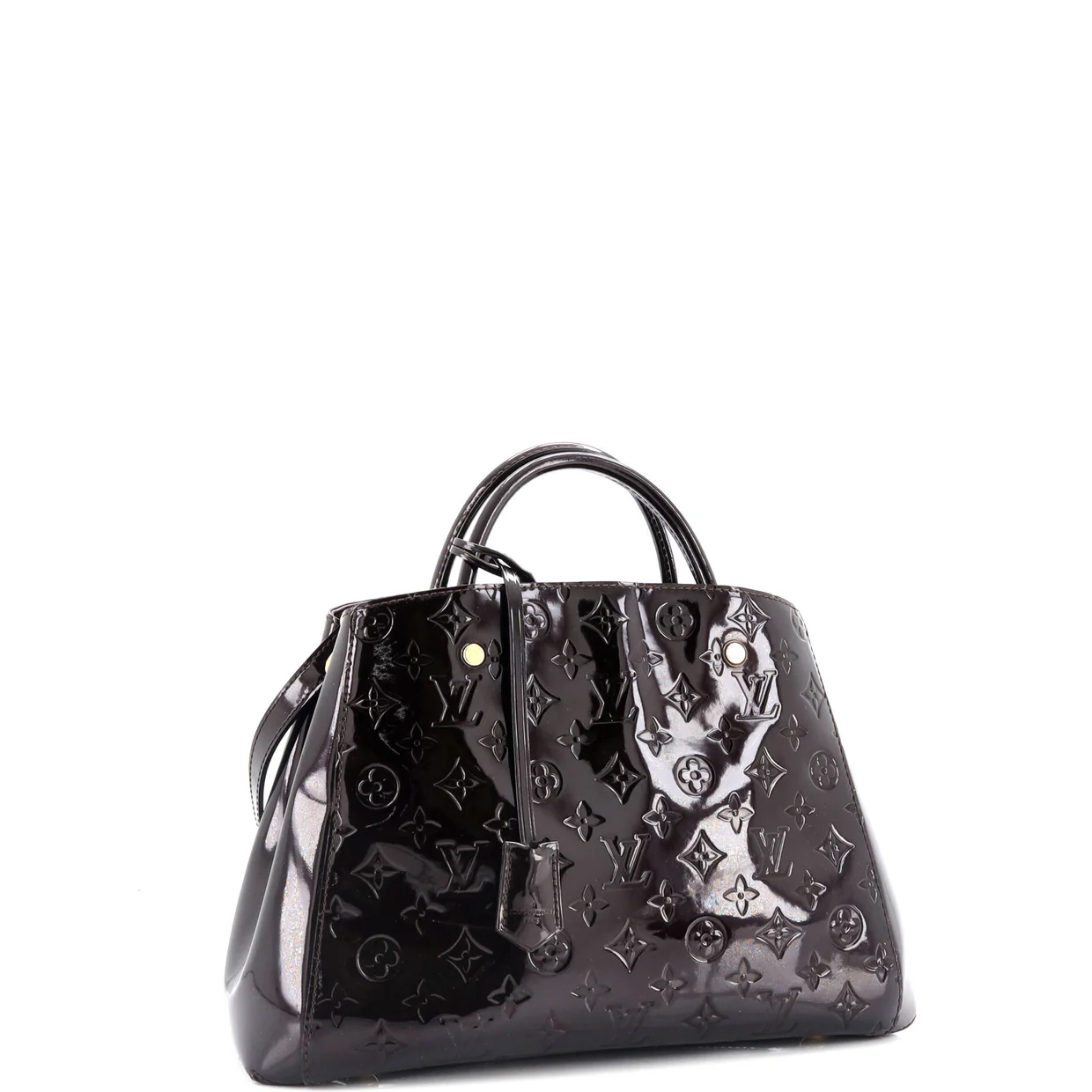 Montaigne Handbag Monogram Vernis MM - Deep Luxury