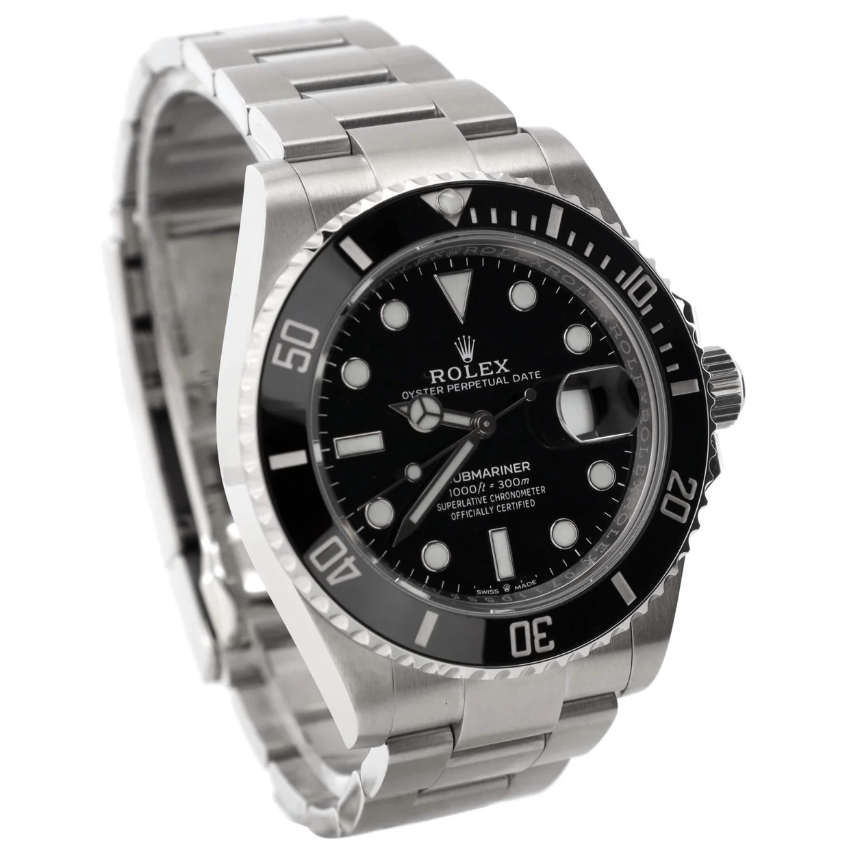 Oyster Perpetual Submariner Date Automatic Watch Stainless Steel and Cerachrom 41 - Deep Luxury