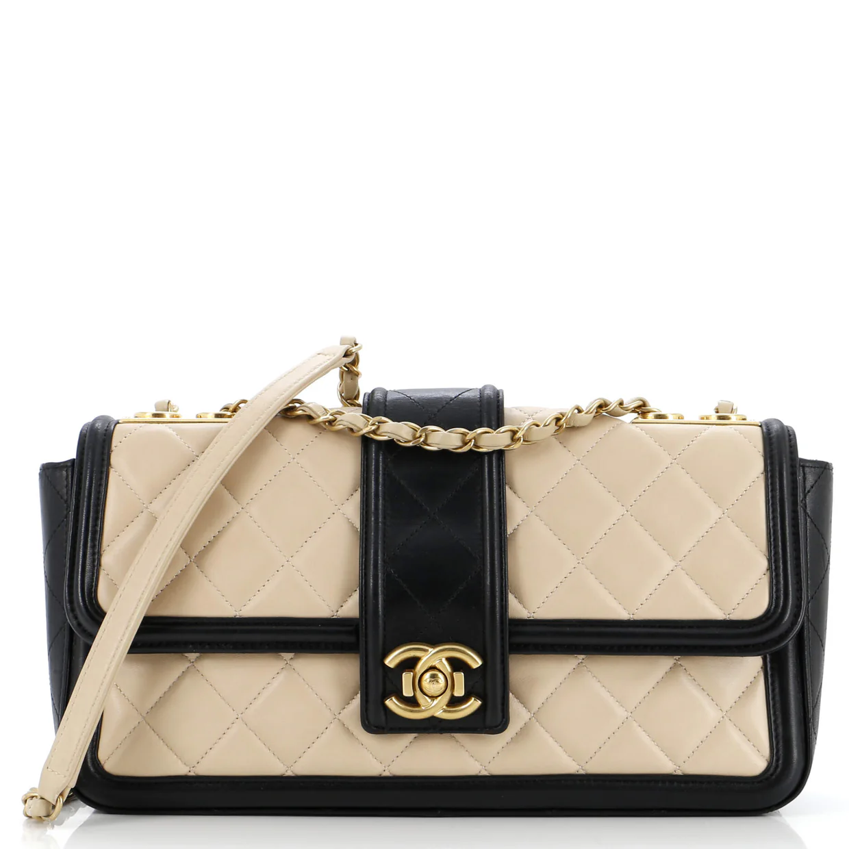 Elegant CC Flap Bag Quilted Lambskin Jumbo - Deep Luxury