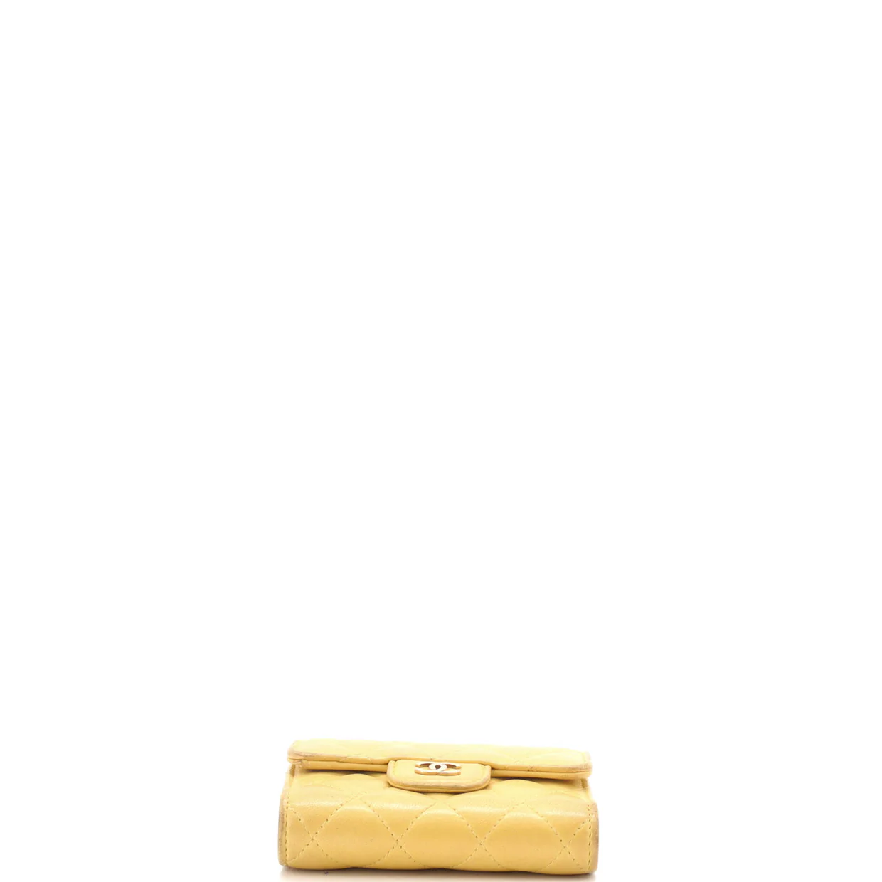 CC Compact Classic Flap Wallet Quilted Lambskin - Deep Luxury