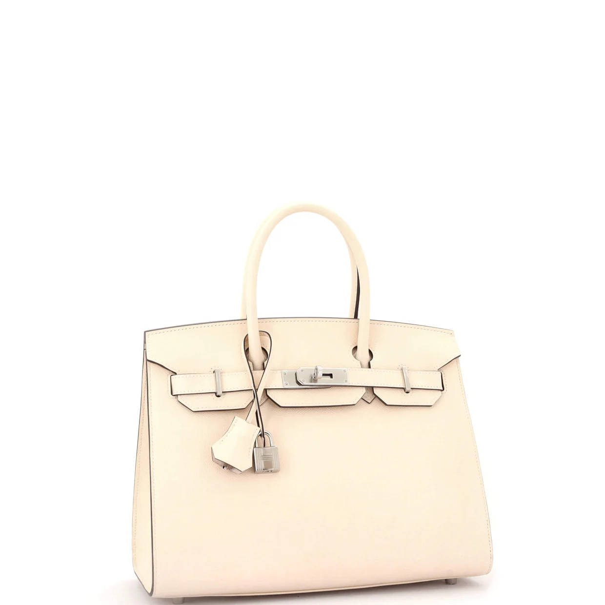 Birkin Sellier Bag Light Epsom with Palladium Hardware 30 - Deep Luxury