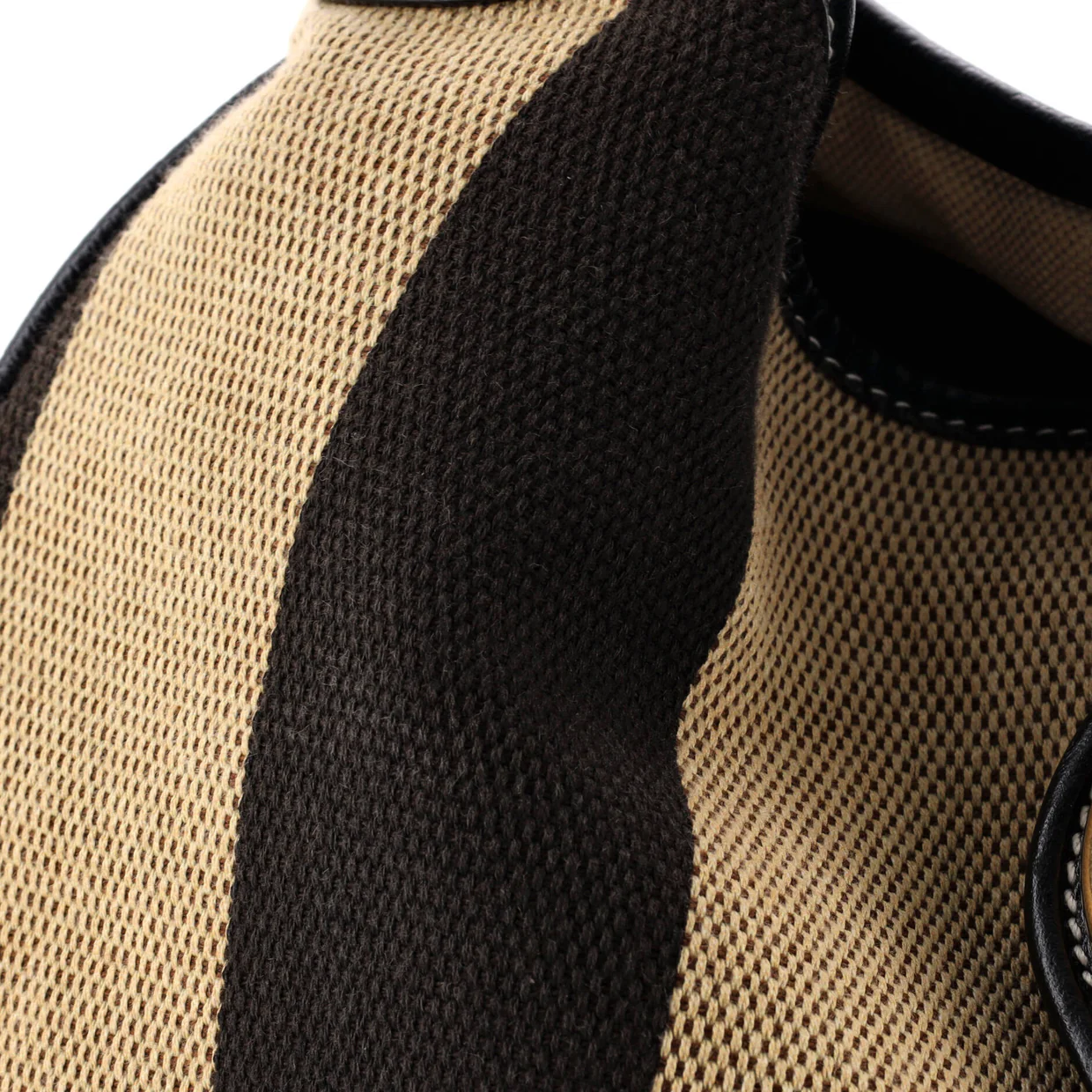 Aphrodite Shoulder Bag Canvas and Leather Medium - Deep Luxury